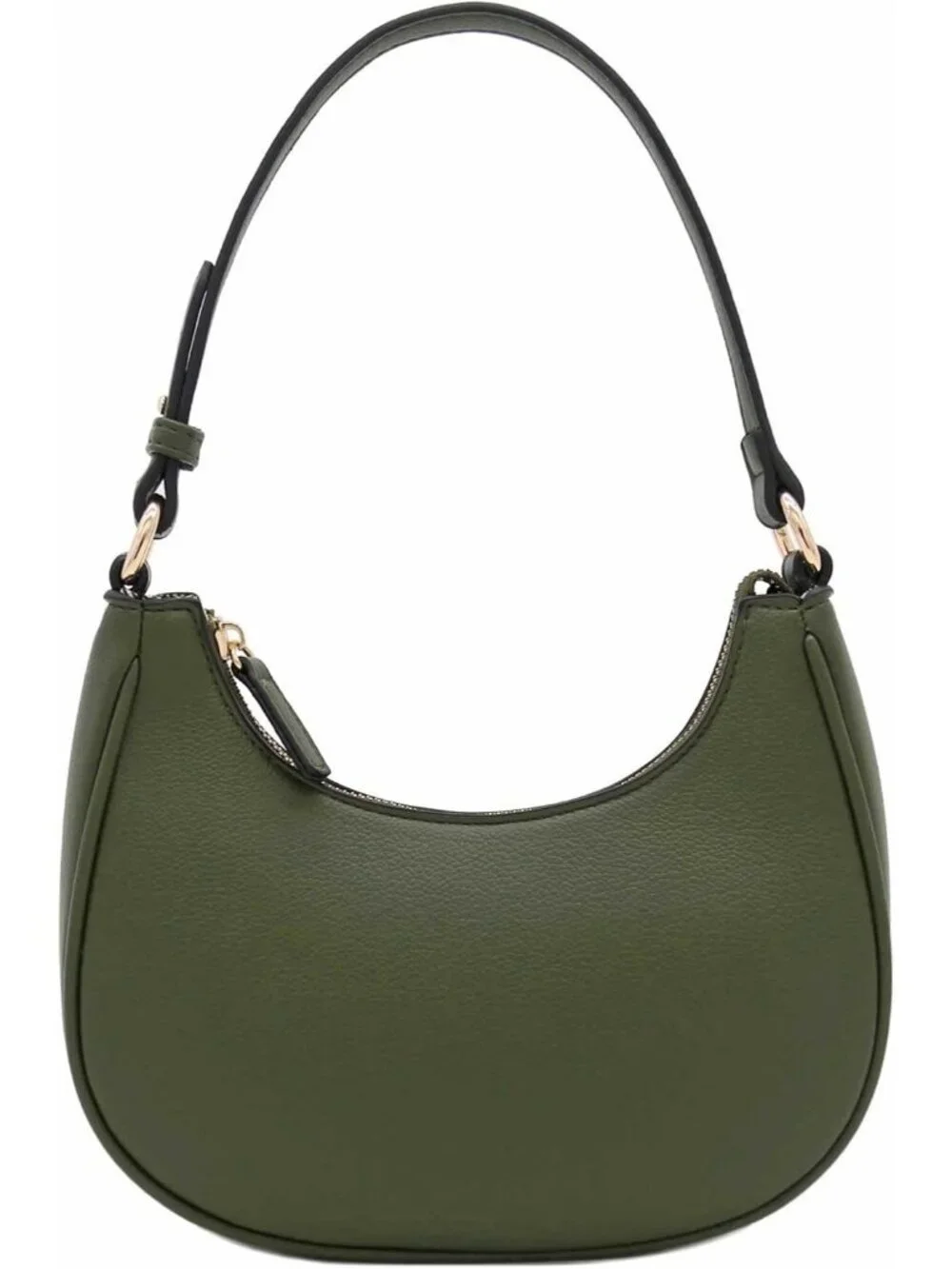 Women Olive Small Crescent For Trendy Underarm Purse Zipper Shoulder Bag